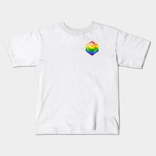 Gay Pride D20 Dice Kids T-Shirt